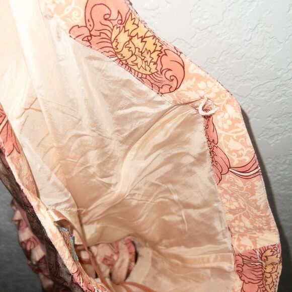 Plenty‎ By Tracy Reece Pink Floral Silk Strapless Dress Size 4 - Picture 8 of 8
